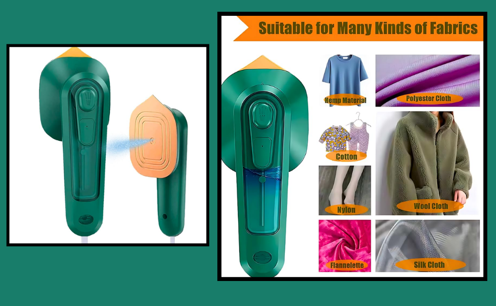 Micro Portable Steam Iron for Clothes – Mini Iron Box & Garment Steamer with Dry and Wet Ironing, Quick Heat-Up Small Iron Machine for Travel, Home & Office