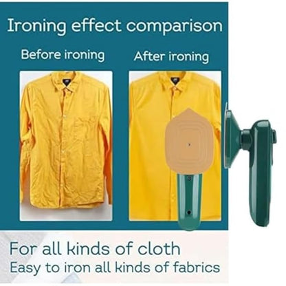 Micro Portable Steam Iron for Clothes – Mini Iron Box & Garment Steamer with Dry and Wet Ironing, Quick Heat-Up Small Iron Machine for Travel, Home & Office