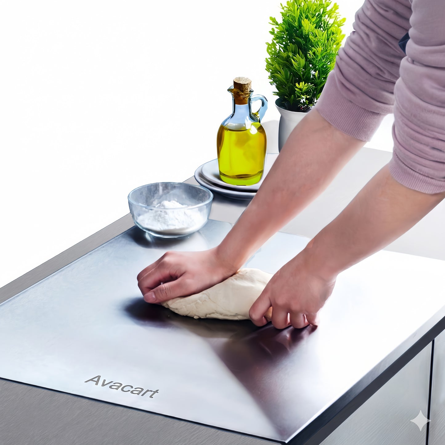 Avacart™ – Premium Hygienic Stainless Steel Chopping Board